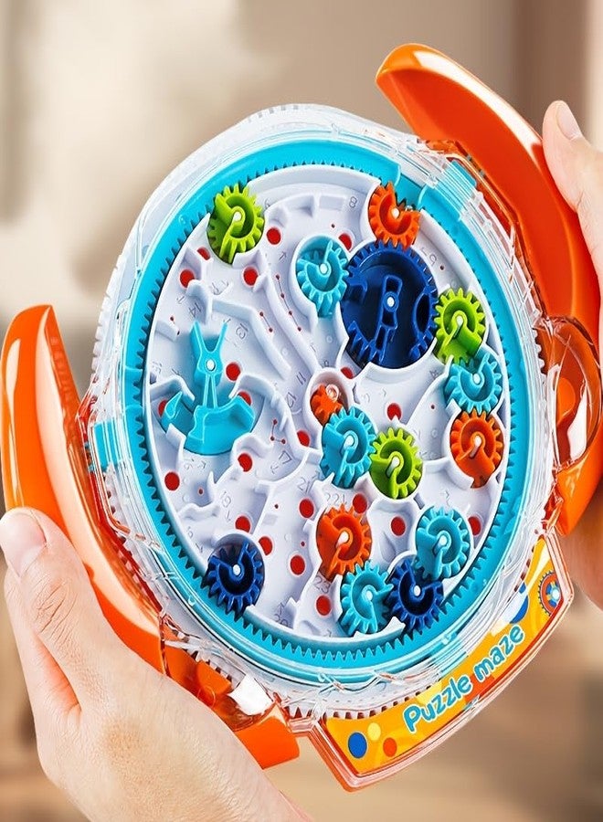 KickZu Brain Teasers Puzzles Games for Kids - 3D Gravity Maze Ball for Kids 3-8, Labyrinth Game Mind Puzzle with Gear Control Challenges Fine Motor Skills, Puzzle Toys Gifts for Teens - Image 1